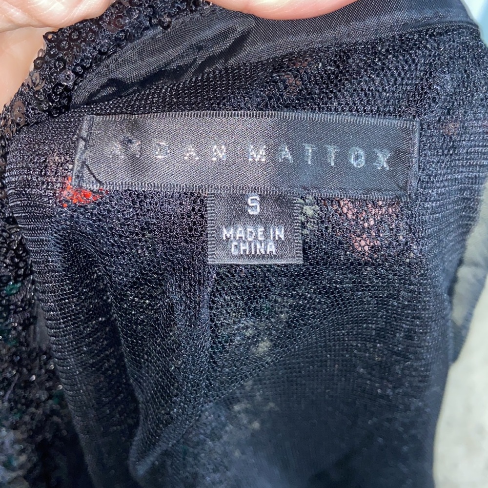 Aidan Mattox Sequin Long Sleeve Open Jacket - image 8